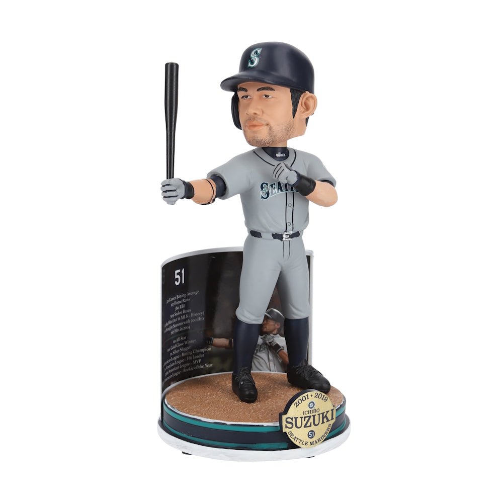 【完売品/秘蔵ラスト放出!】ICHIRO イチロー - MLB公式・限定 Collector's Bobblehead (記念台座付) / 世界限定3000個 / フィギュア・人形 - PGS